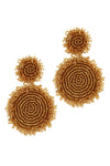 Round beaded earrings (2 color variants)