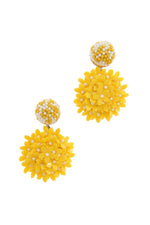 Flower earrings (4 color variants)