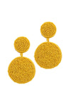 Beaded circle earrings (2 variants)