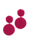 Beaded circle earrings (2 variants)