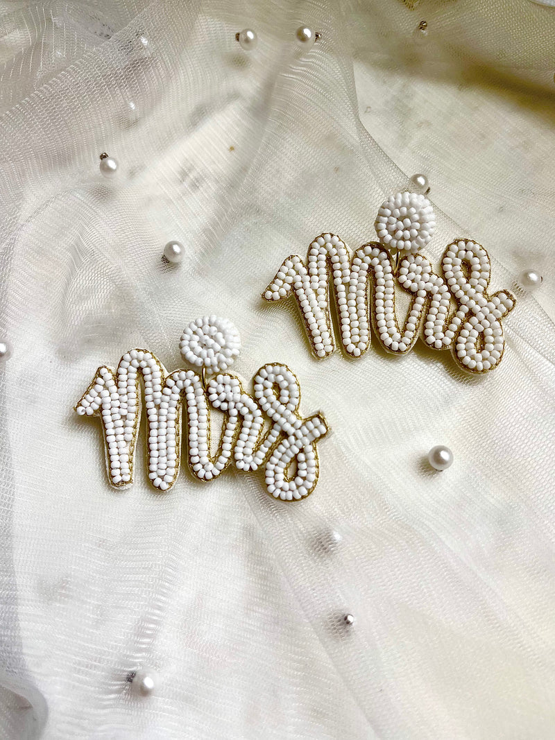 MRS earrings.