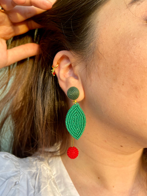 cherry earrings