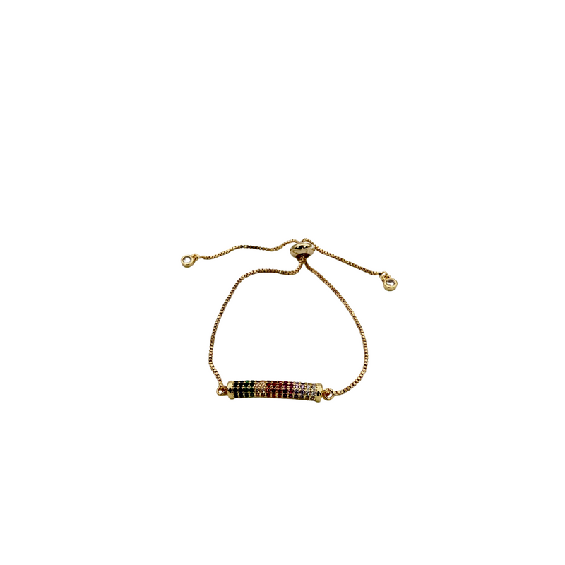 Pulsera ajustable de pedrería