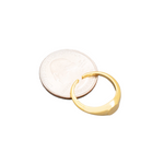 Gold metal adjustable ring