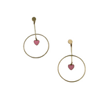 Aretes corazoncito (2 variantes de colores diferentes)