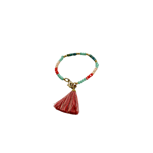 pom pom bracelet