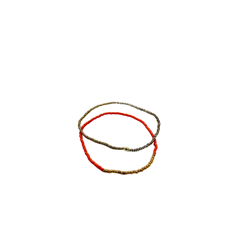 Set of 2 two-tone bracelets (2 different color variants)