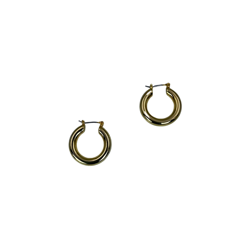 gold hoop earrings