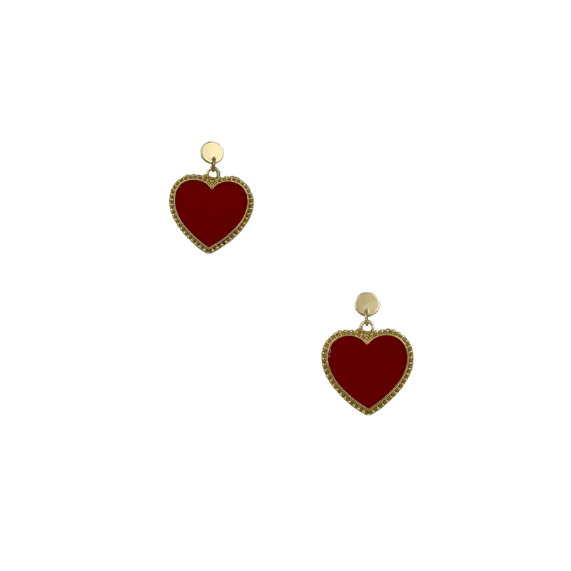 Sweetheart earrings (3 different color variants)