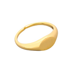 Gold metal adjustable ring