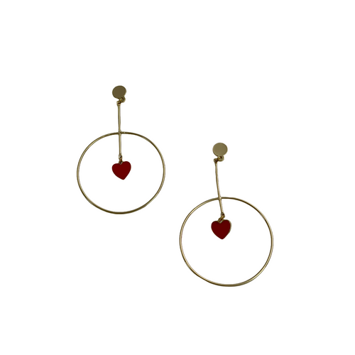 Little heart earrings (2 variants of different colors)