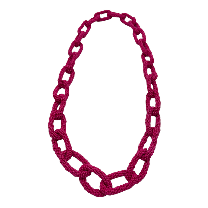 pink necklace